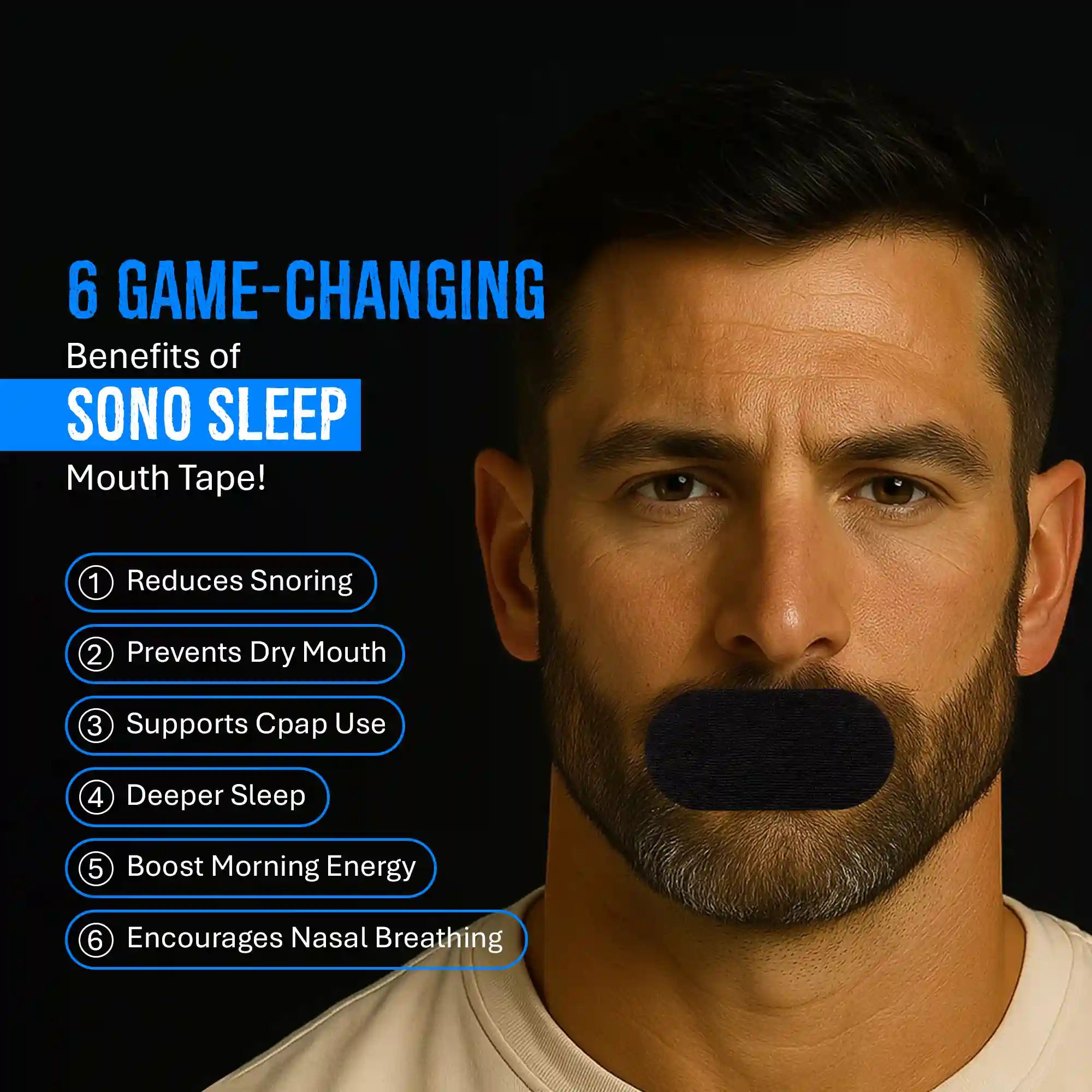 Mouth Tape for Deeper Sleep, Breathe Better & Wake Up Refreshed