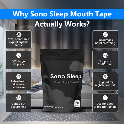Mouth Tape for Deeper Sleep, Breathe Better & Wake Up Refreshed