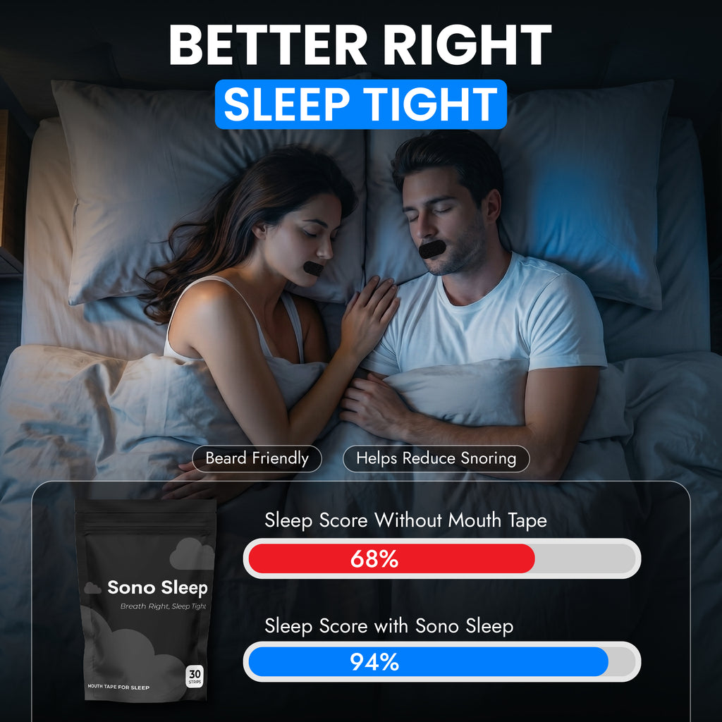 Mouth Tape for Deeper Sleep, Breathe Better & Wake Up Refreshed
