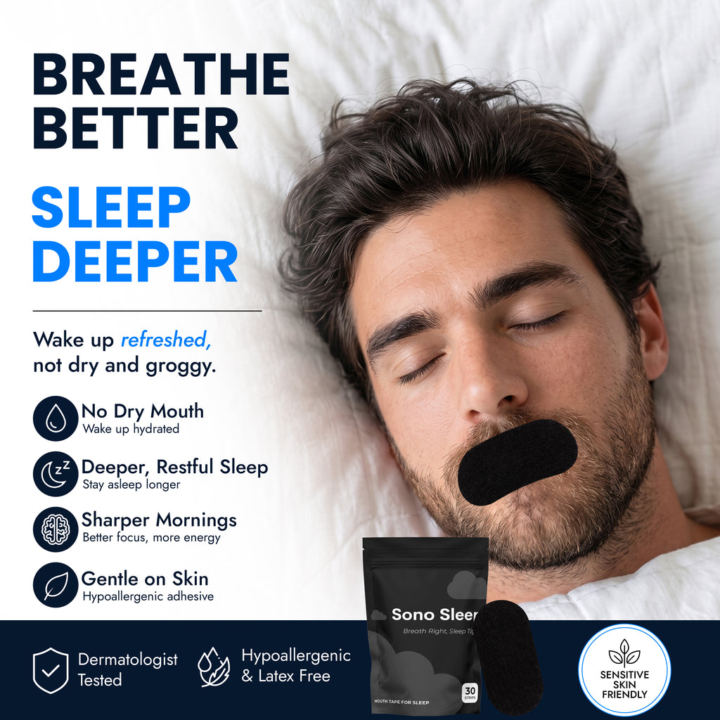Mouth Tape for Deeper Sleep, Breathe Better & Wake Up Refreshed
