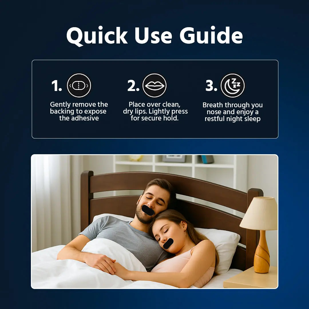 Mouth Tape for Deeper Sleep, Breathe Better & Wake Up Refreshed